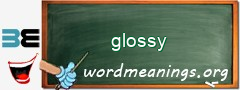 WordMeaning blackboard for glossy